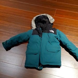 The north face green toddler size 6 winter jacket